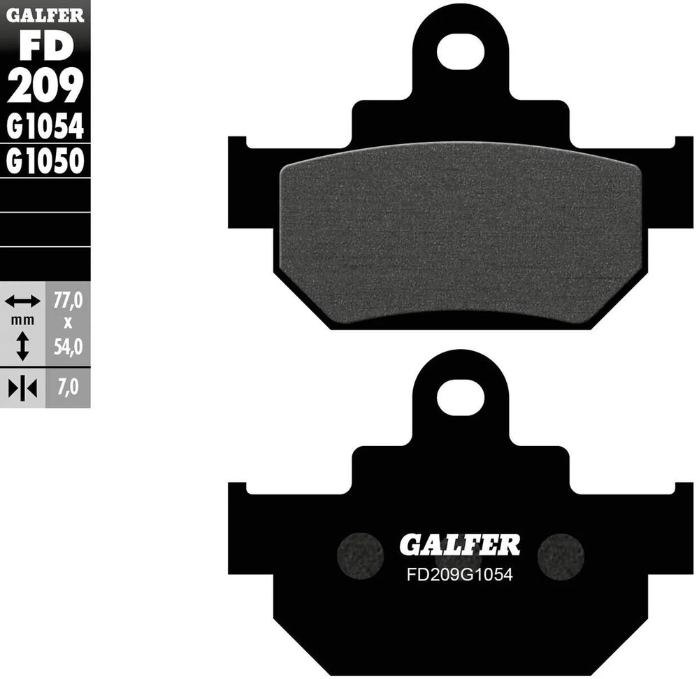 Galfer remblokken fd209 brake pad fd209 g1054 organic standrd
