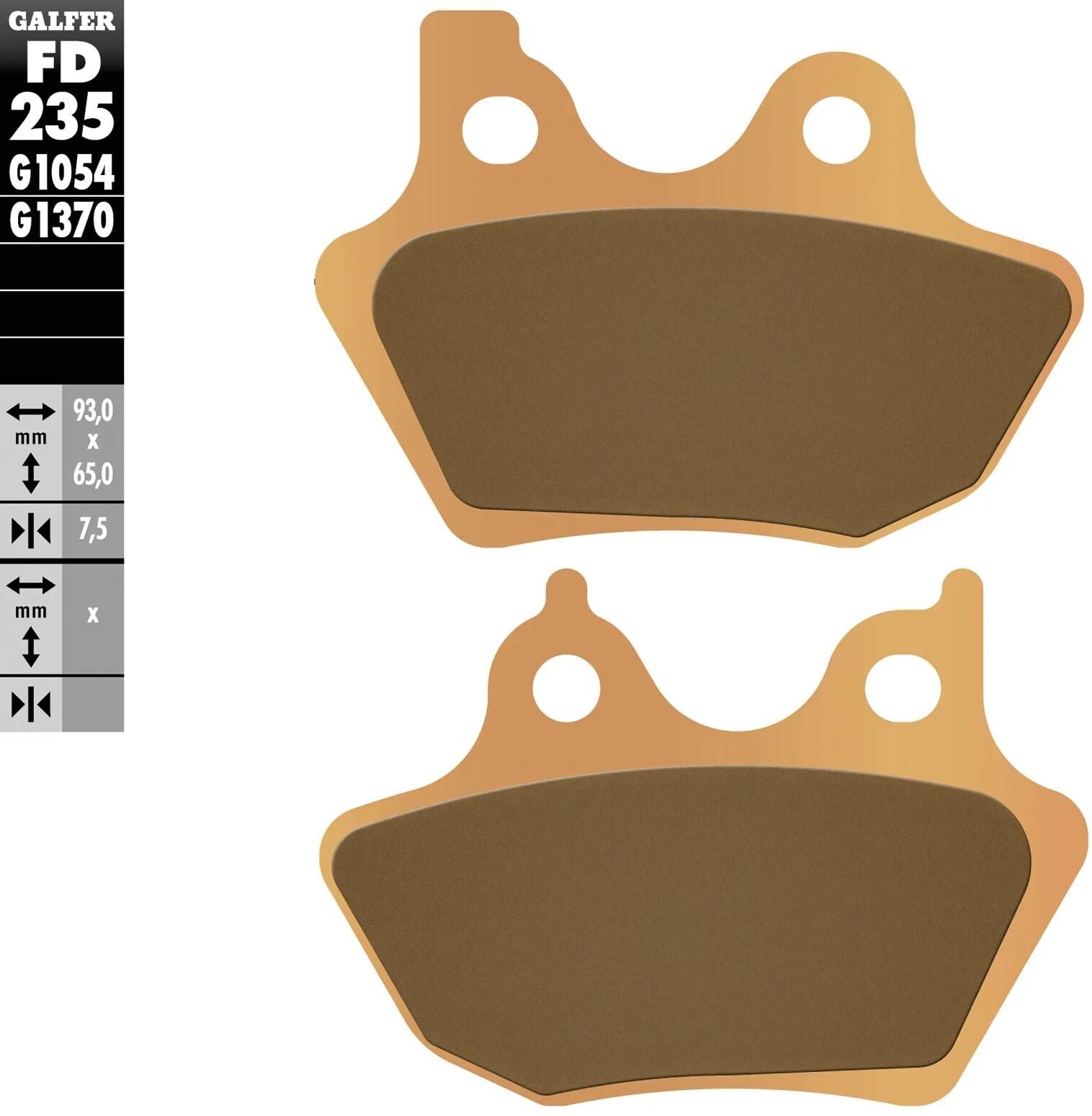 Galfer bremsbelag fd235 brake pad fd235 g1370 sint. metal street