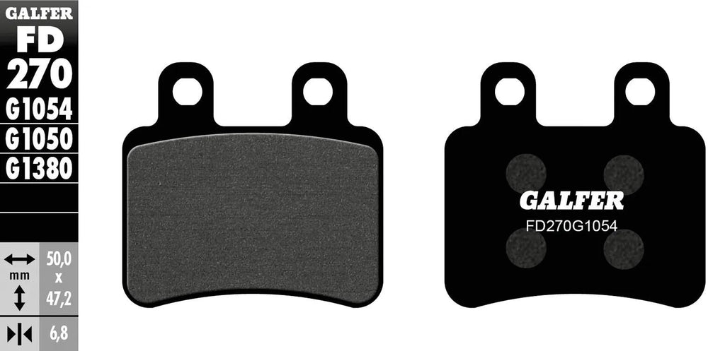 Galfer remblokken fd270 brake pad fd270 g1054 organic standard