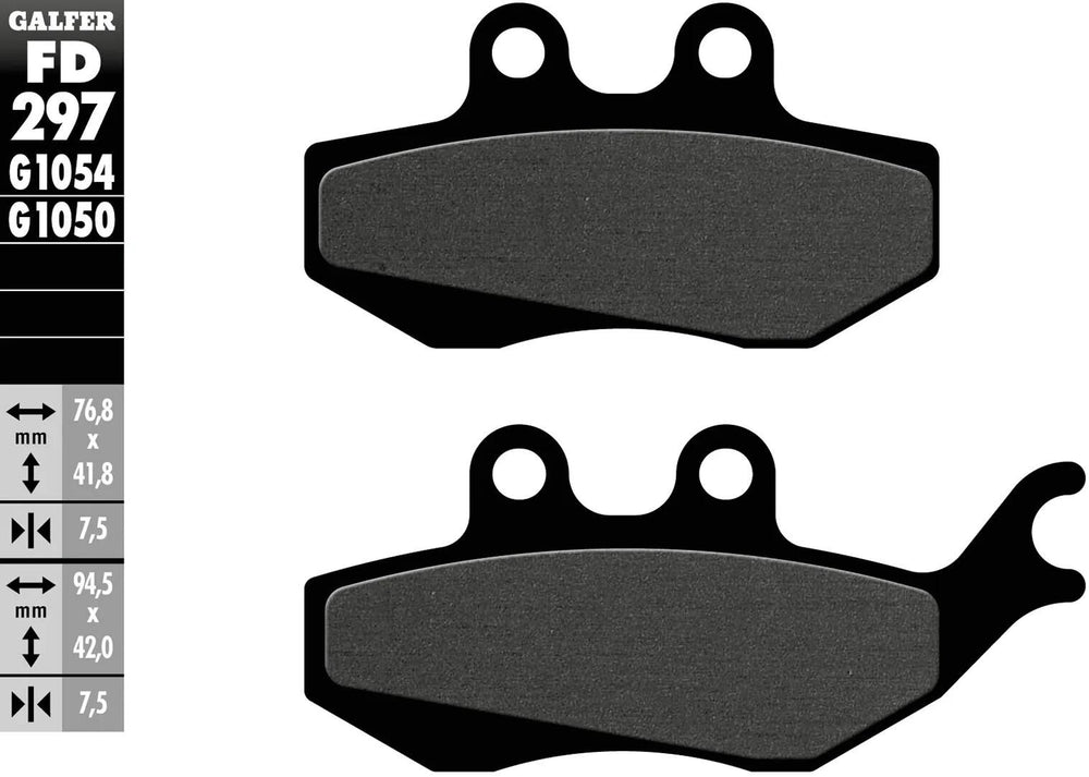 Galfer remblokken fd297 brake pad fd297 g1054 organic standard
