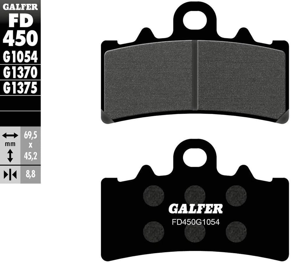 Galfer remblokken fd450 organ brake pads. fd450 g1054