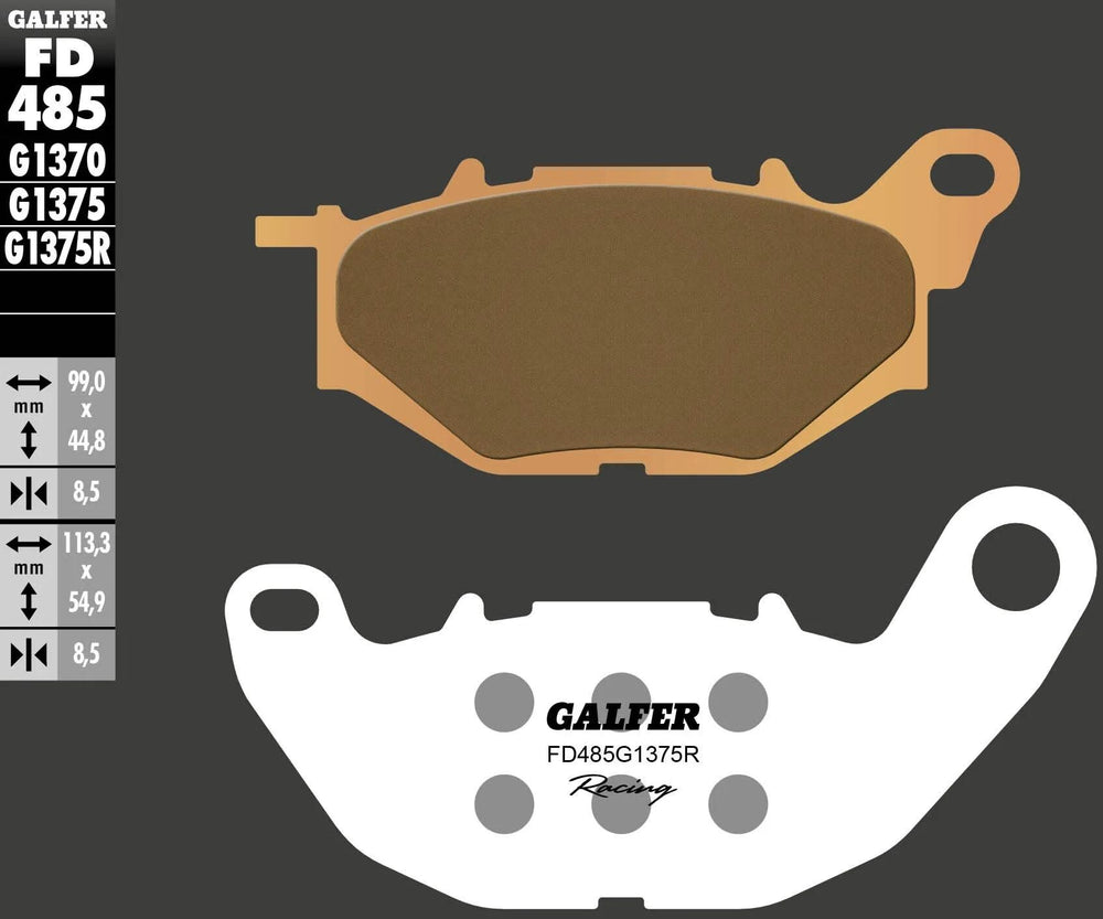 Galfer remblokken fd485 sintered brake pad fd485 g1375r racing