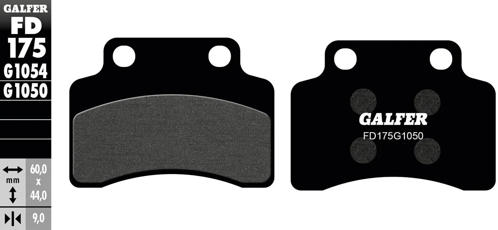 Galfer bremsbelag fd175 brake pad fd175 g1050 organic