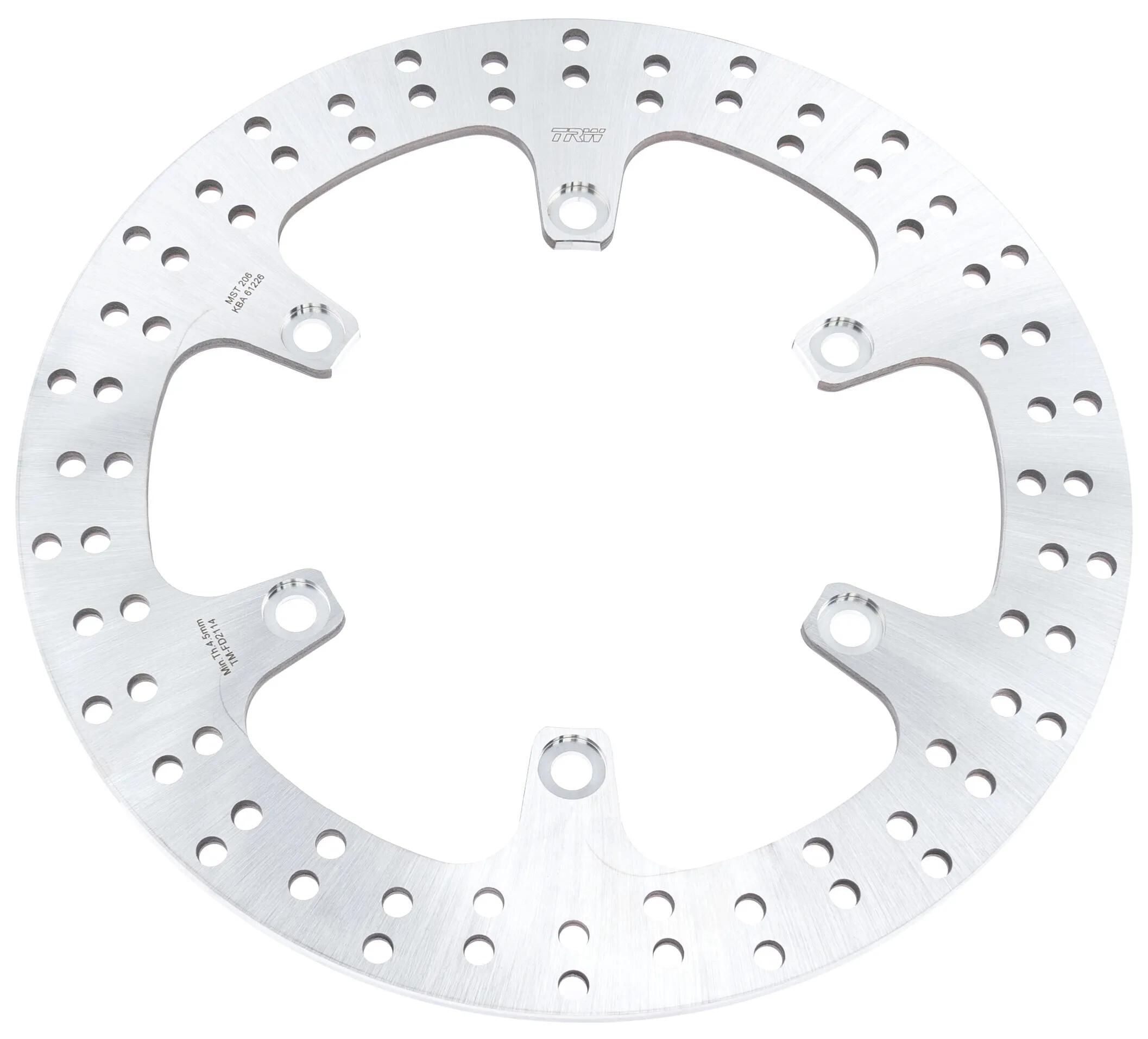 Trw bremsscheibe mst206 rotor mst206 rigid