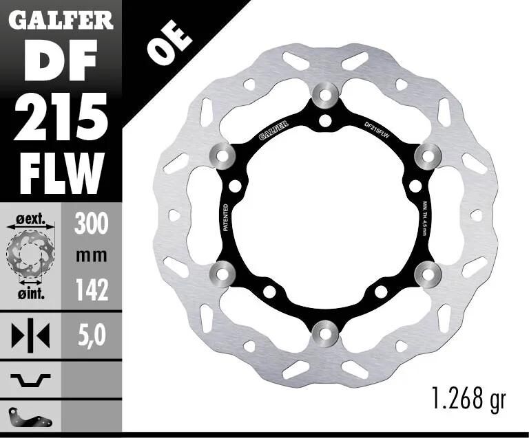 Galfer bremsscheibe df215 rotor brake rotors floating r90r