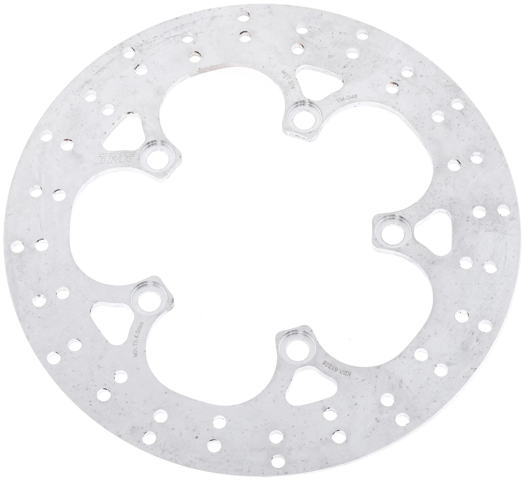 Trw bremsscheibe mst374 rotor mst374 rigid
