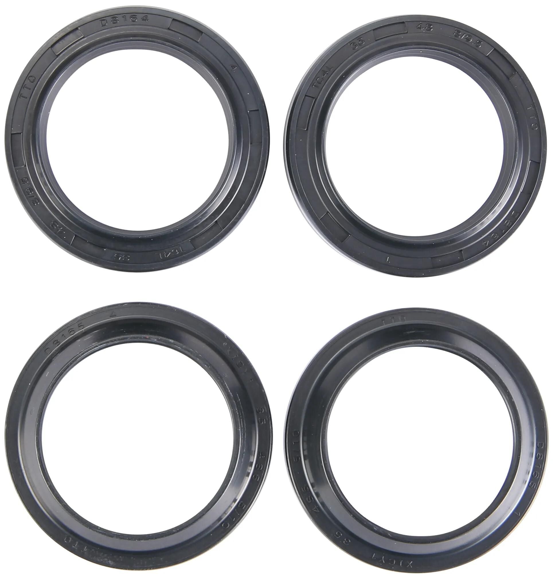 All balls racing gabelsimmerringsatz fork seal set abr 56-182 incl. dust caps