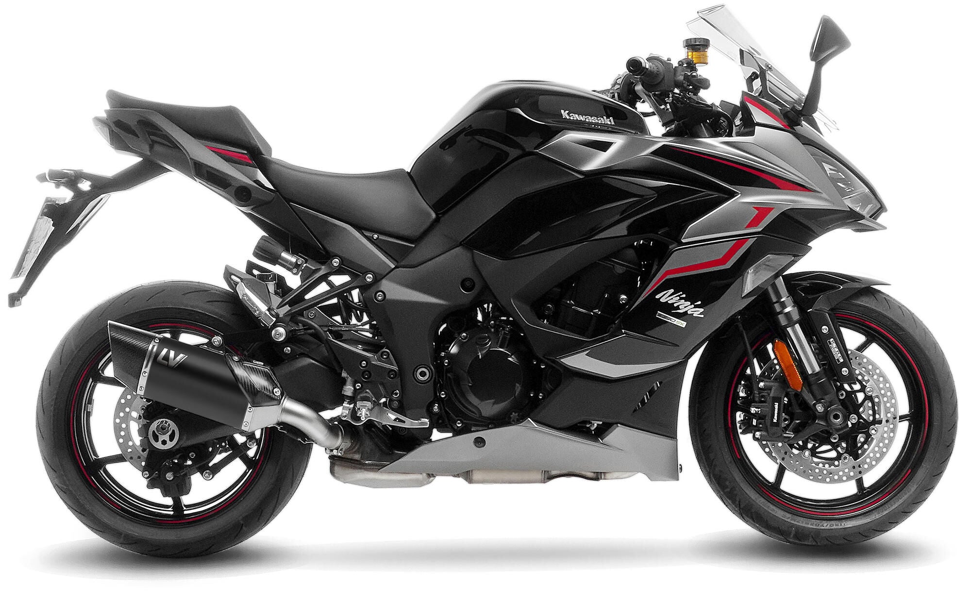 Leovince geluiddemper sbk lv-14 r black edition schalld leo slipon lv-14 r sw