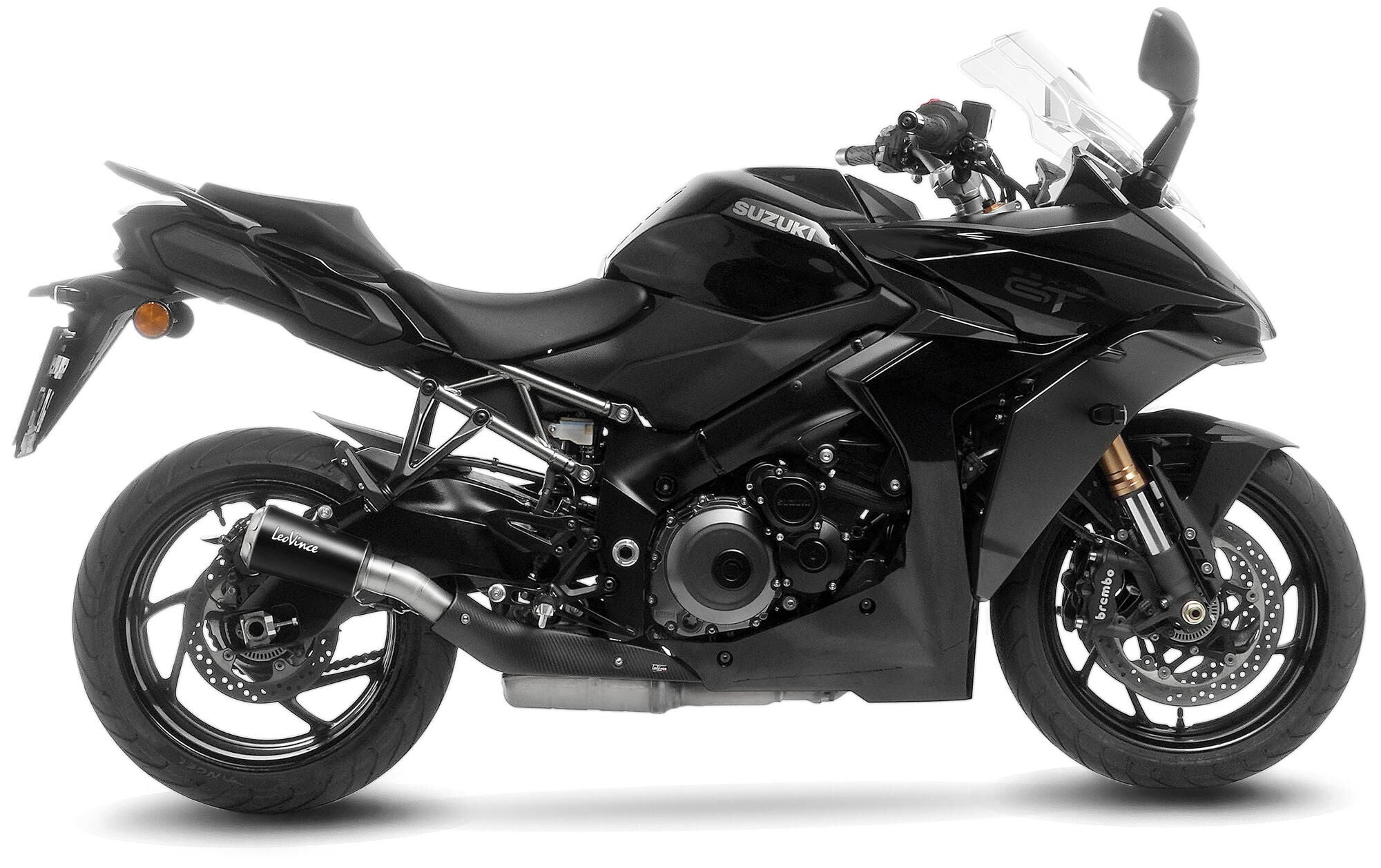 Leovince geluiddemper sbk lv-10 black edition schalld leo slipon lv-10 sw-si