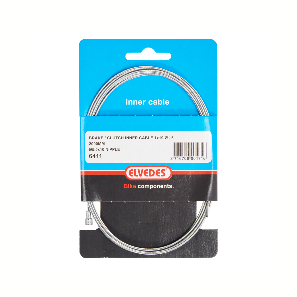 Elvedes cable inner 6411 1 nipple head brake pear