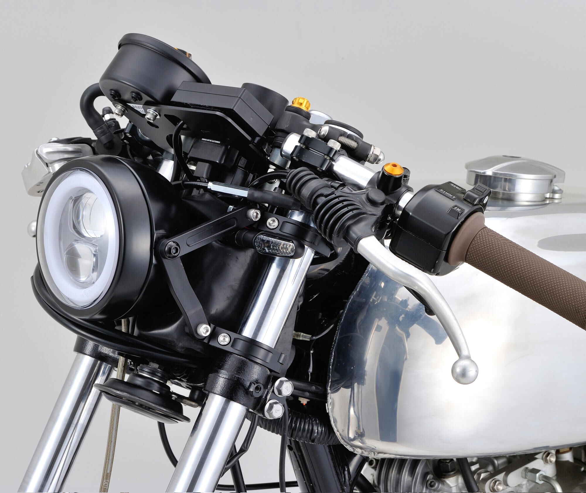 Daytona dual-axis koplamphouder bracket sh. aluminum 35mm sw adjustab