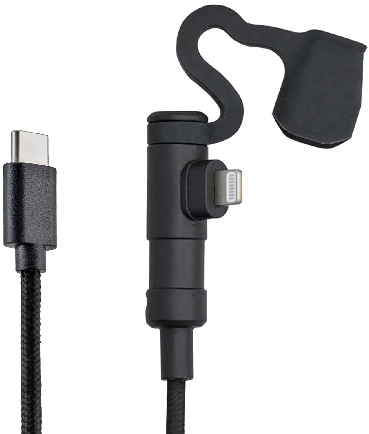 Daytona usb-ladekabel motorrad usb-cable type-c to light sw 20cm