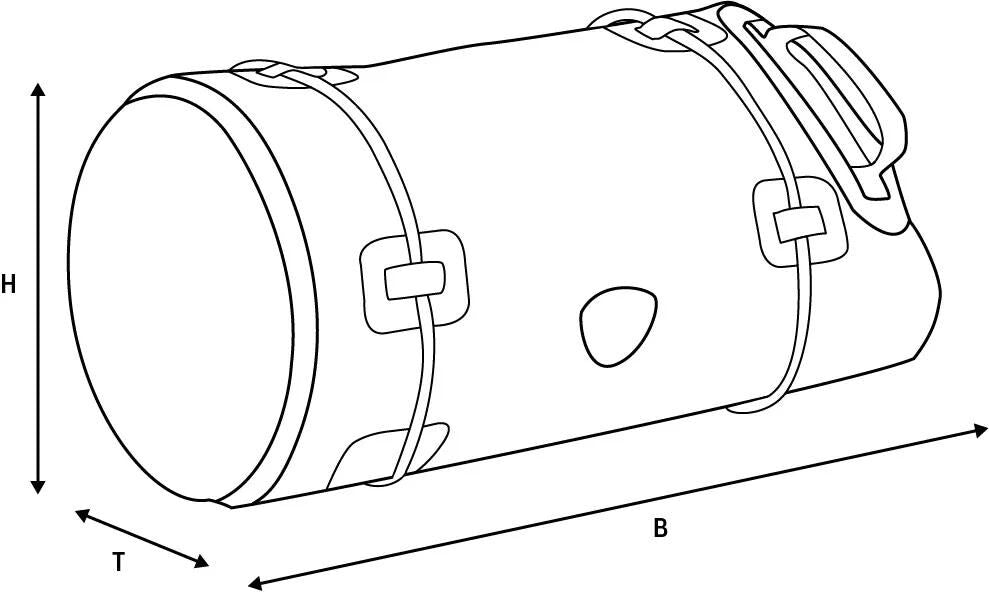 Oxford gepäckrolle aqua t-50 baggage roll t-50 black grey