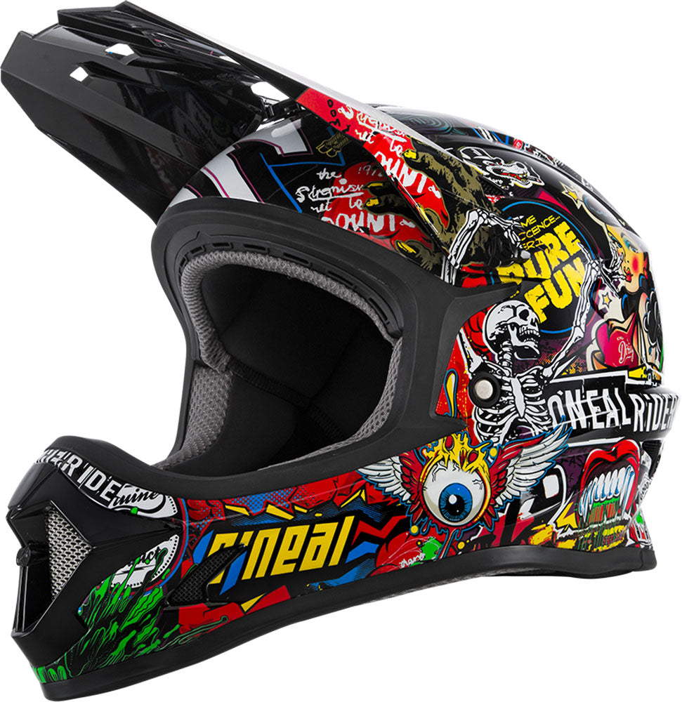O'neal sonus youth crank - kids fullface helmet | l (51-52 cm)