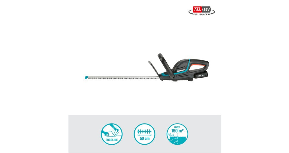Gardena producten accu heggenschaar comfcut 5018v p4a set