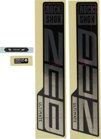 Rockshox decal kit sticker set for zeb ultimate as of 2021 model
