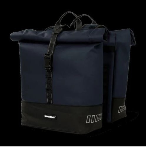 Urbanproof urban proof rolltop dubbeltas 38l blauw gerecycled