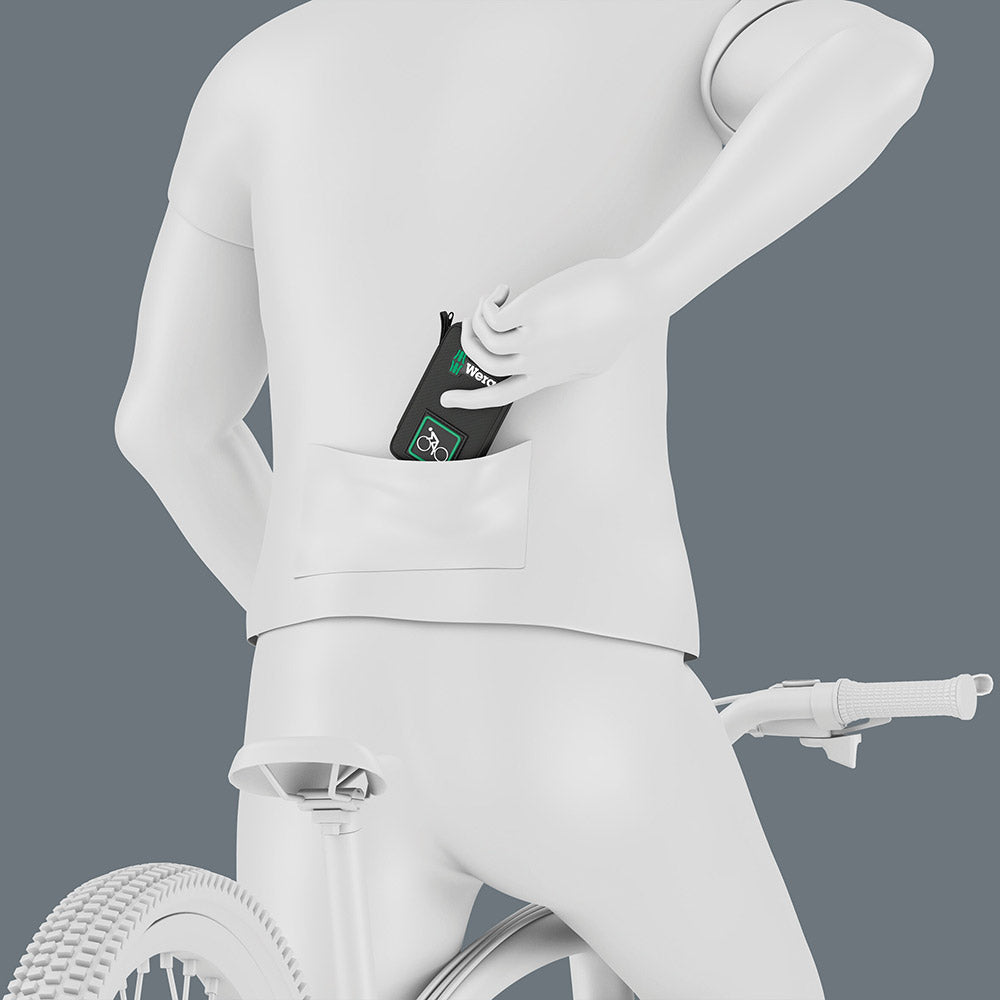 Wera bicycle set 3 a, 40‑delig gereedschapsset (zwart groen)