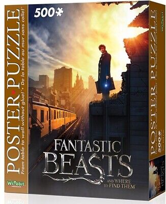 Wrebbit posterpuzzel - fantastische beesten - 500 stukjes
