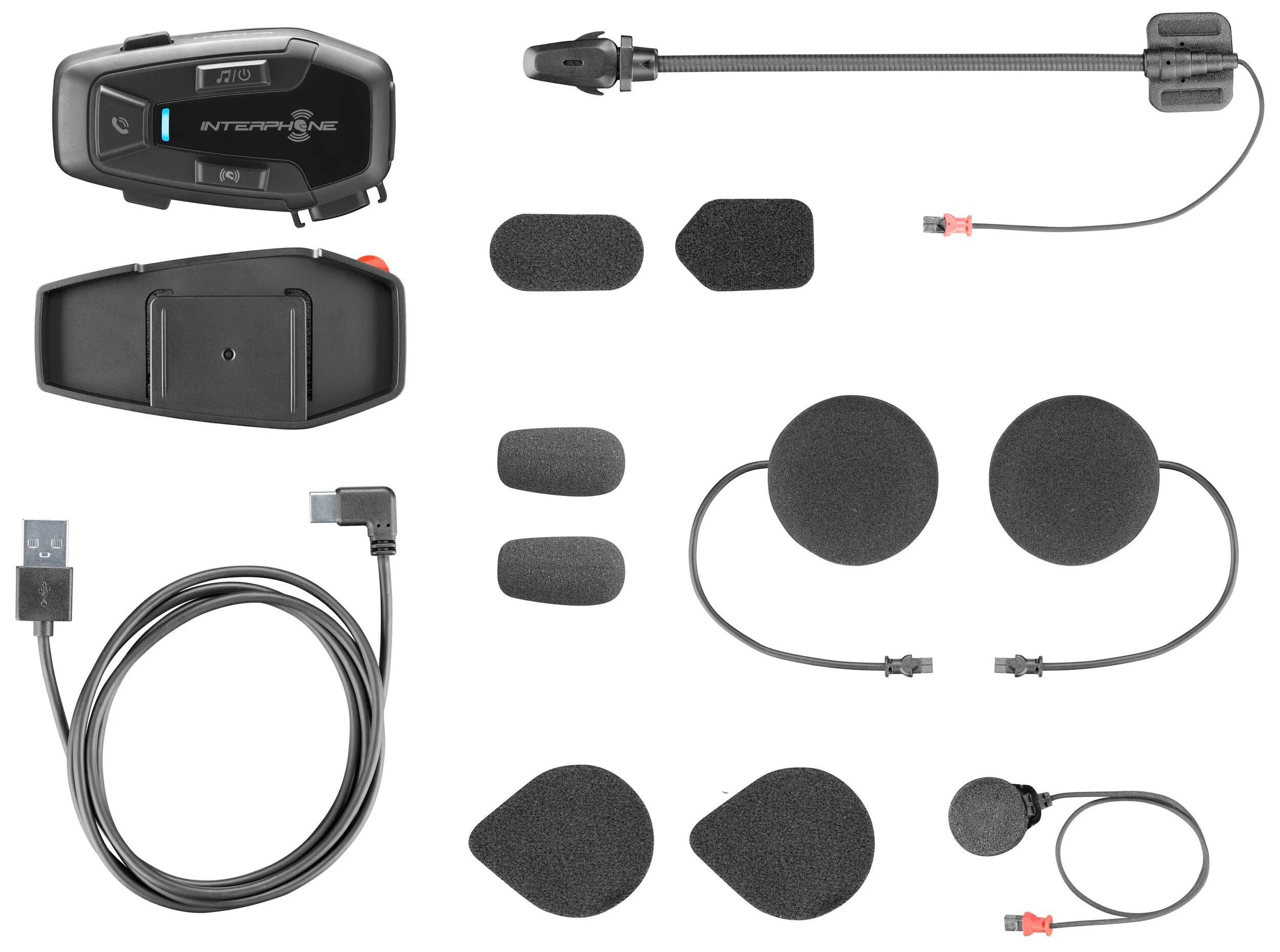 Interphone helmkommunikationssystem u-com 7 r com. system helmet u-com7r doublekit
