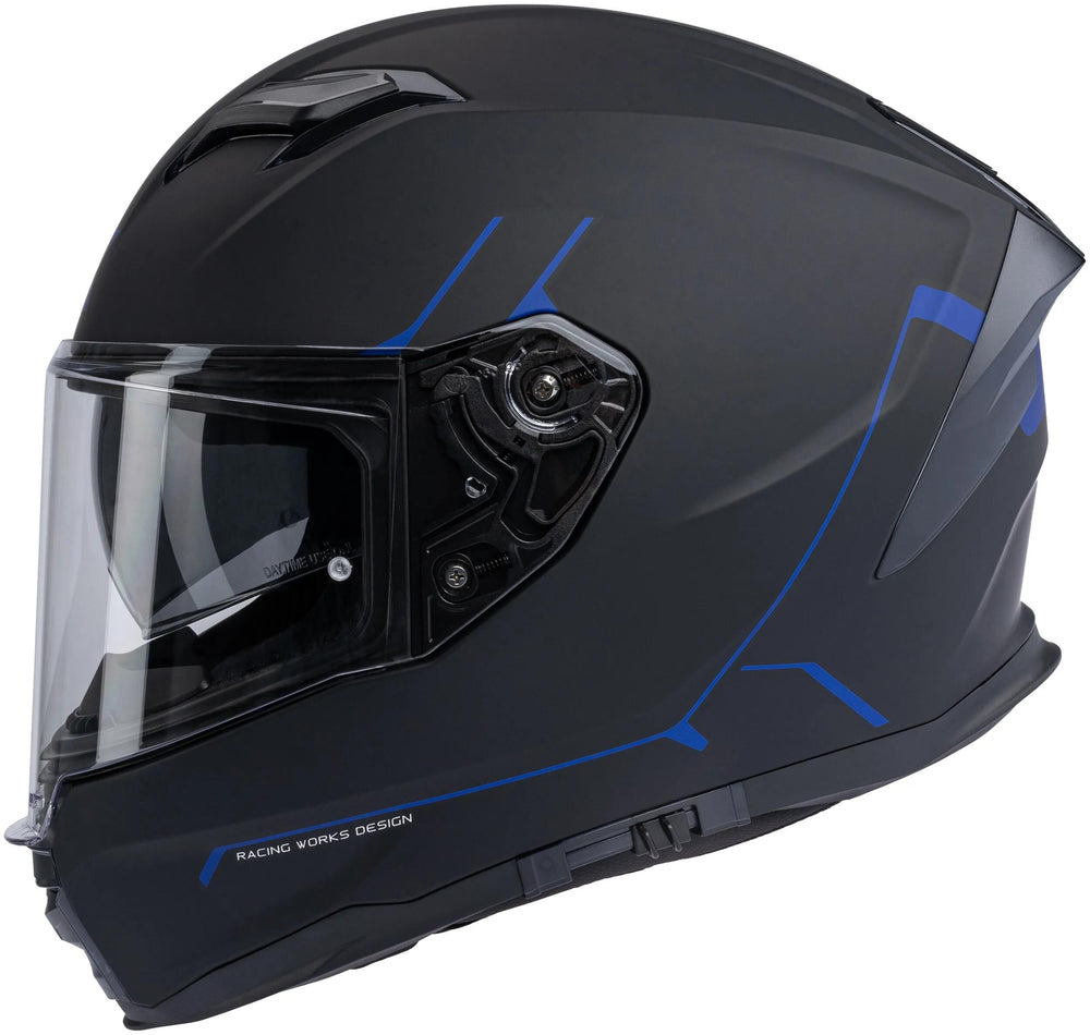 Spec-x integralhelm sx-82.03 r2 stinger helmet sx-82.03 r2 black matt blue xs pin re
