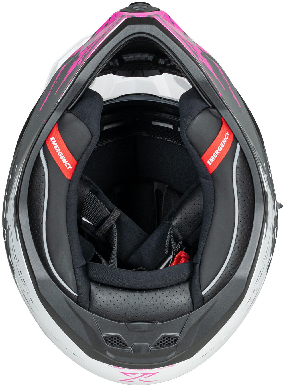 Spec-x endurohelm sx-62.01 r1 stinger adv helmet spac-x sx-62.01 r1 stinger adv xs white pink