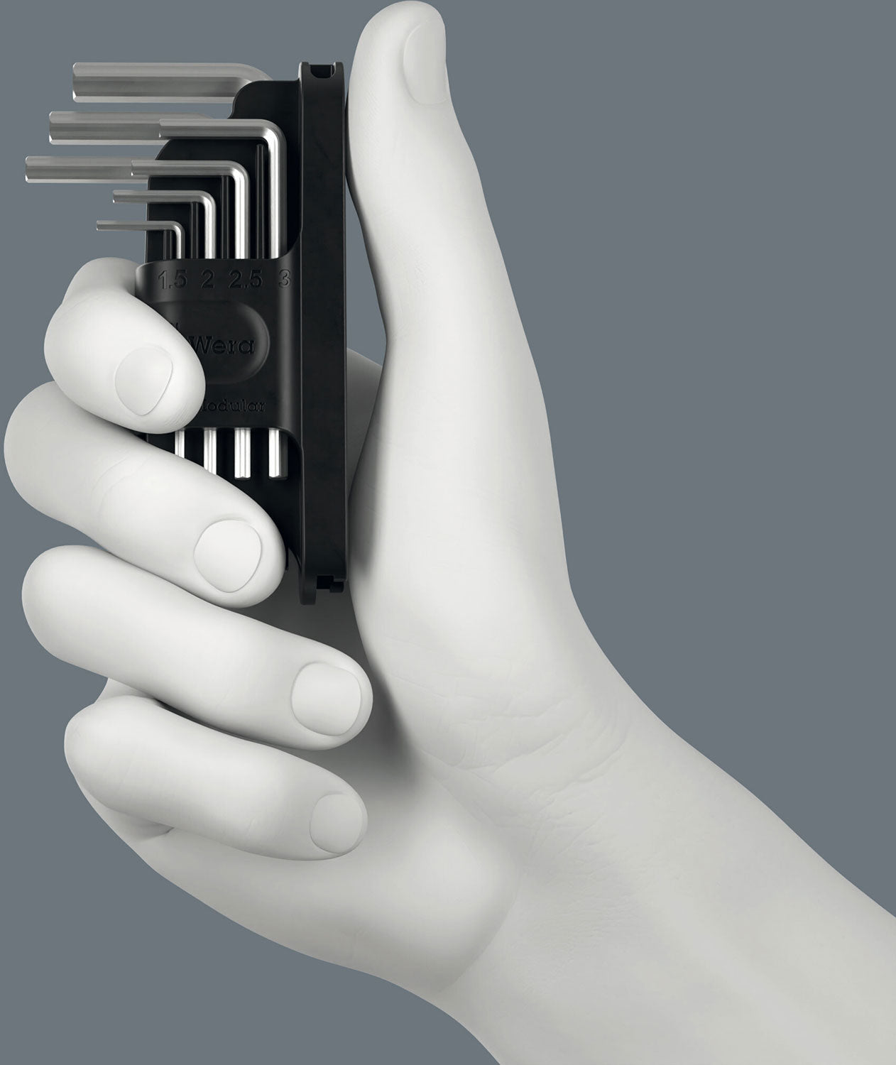 Wera tool-check modular stiftsleutel hex-plus 1, 7‑delig
