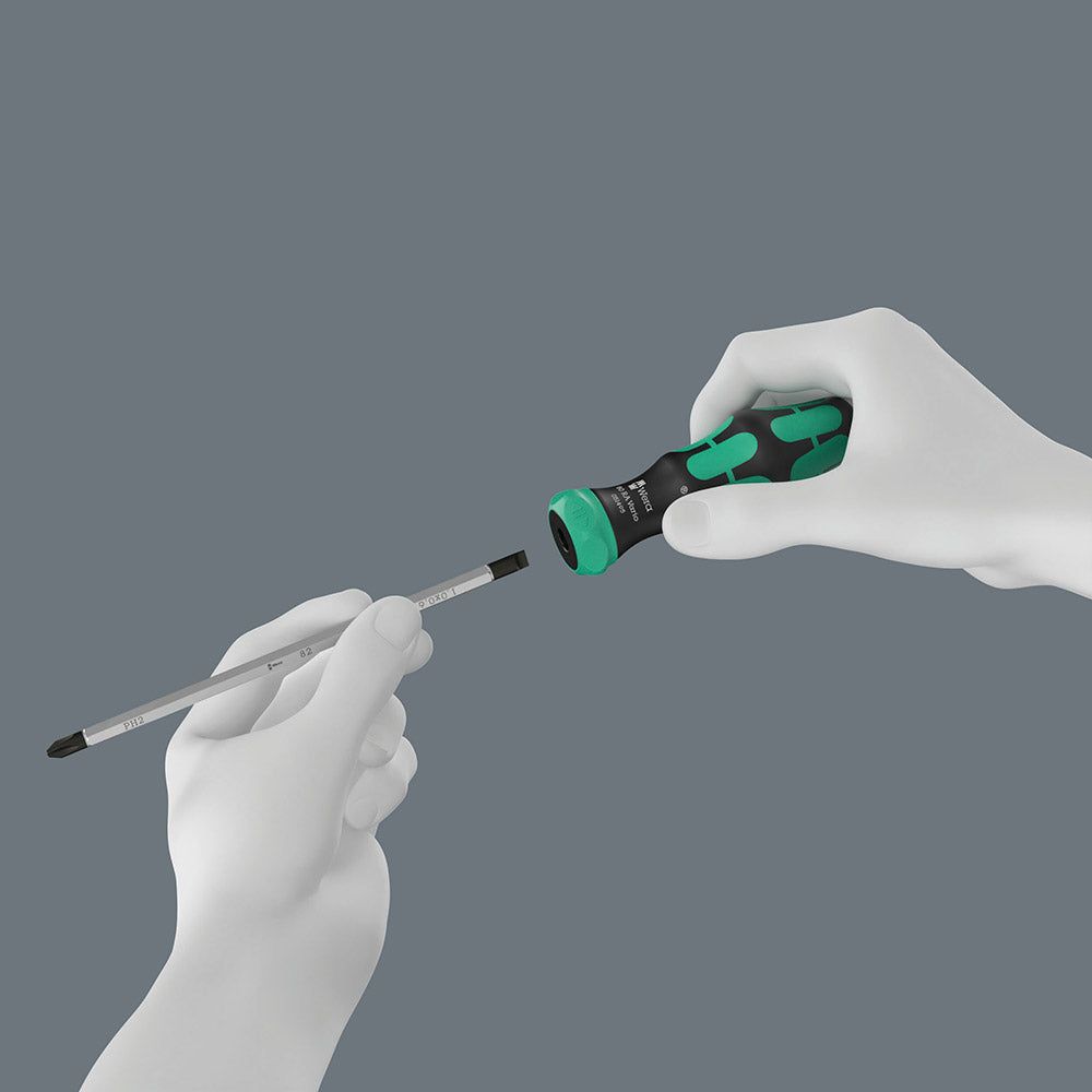 Wera kraftform kompakt vario ra, 7‑delig bitset (zwart groen)