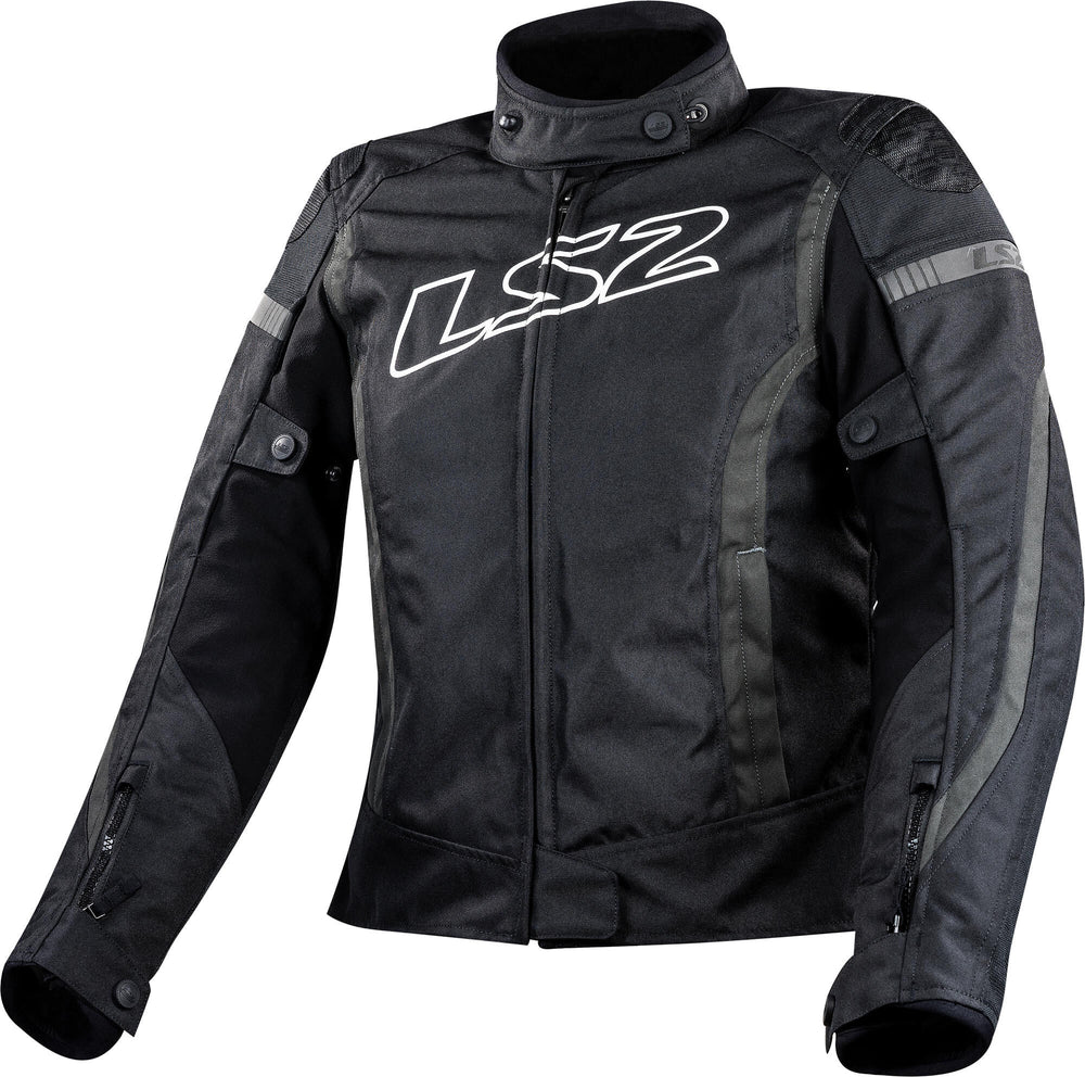 Ls2 jas gate jacket gate lady black dark gray 3xl