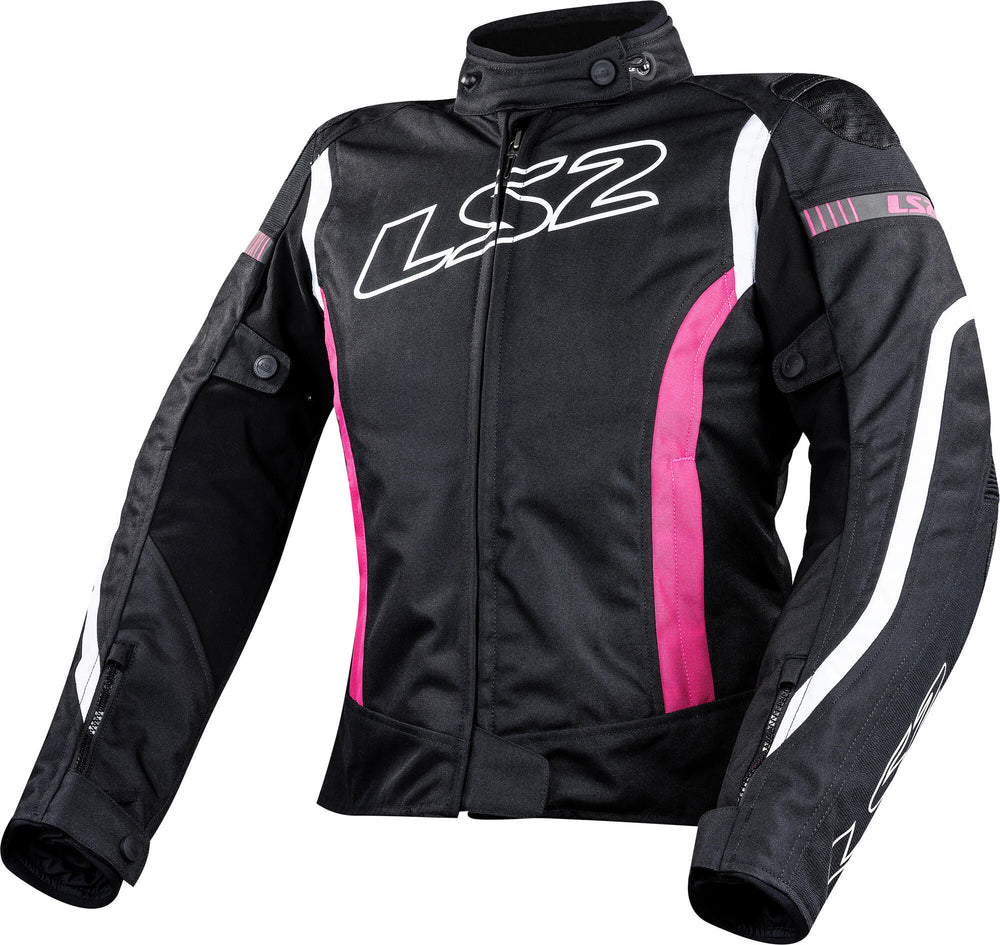 Ls2 jas gate jacket gate lady black pink 3xl