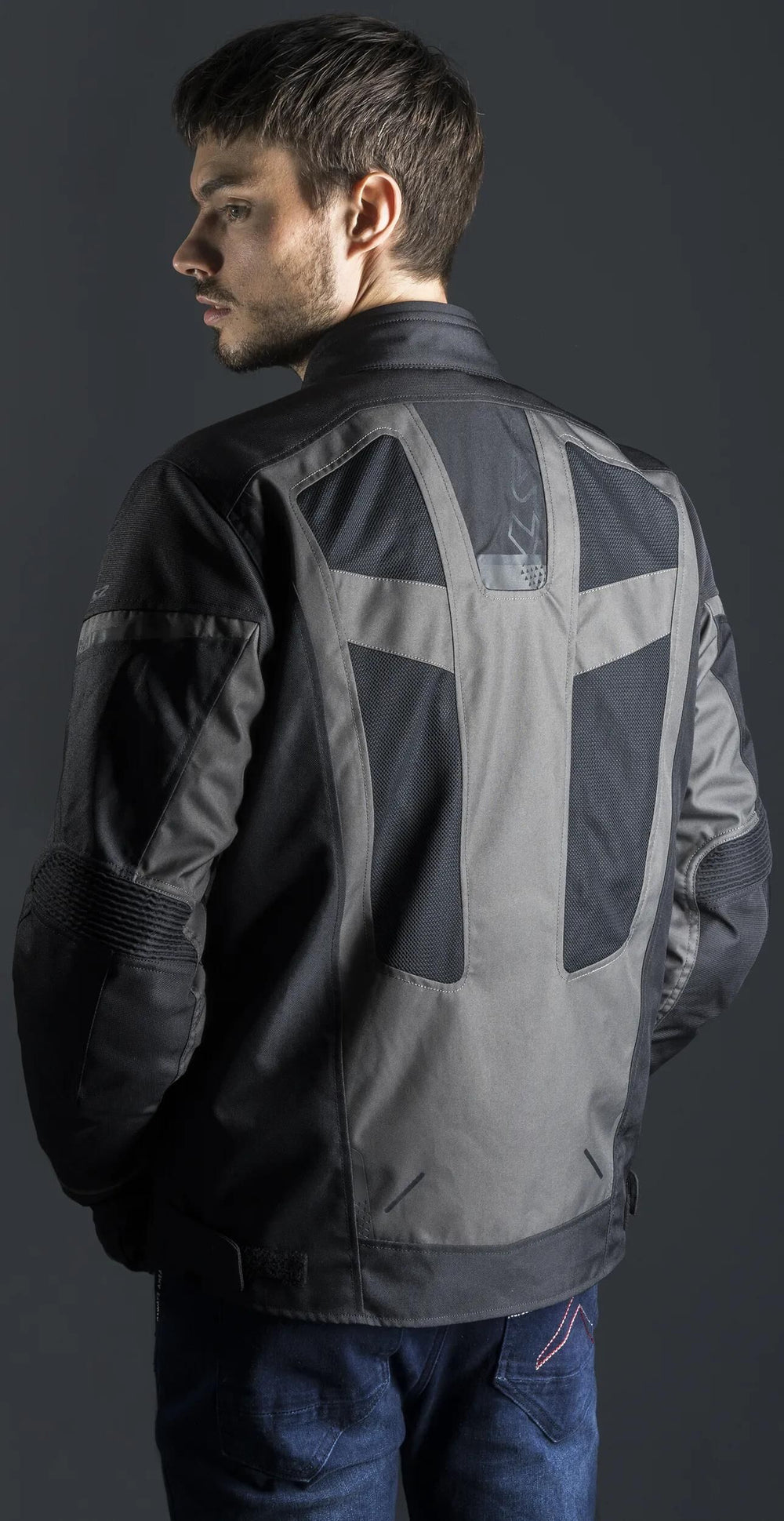 Ls2 jas scout jacket scout man black dark grey m