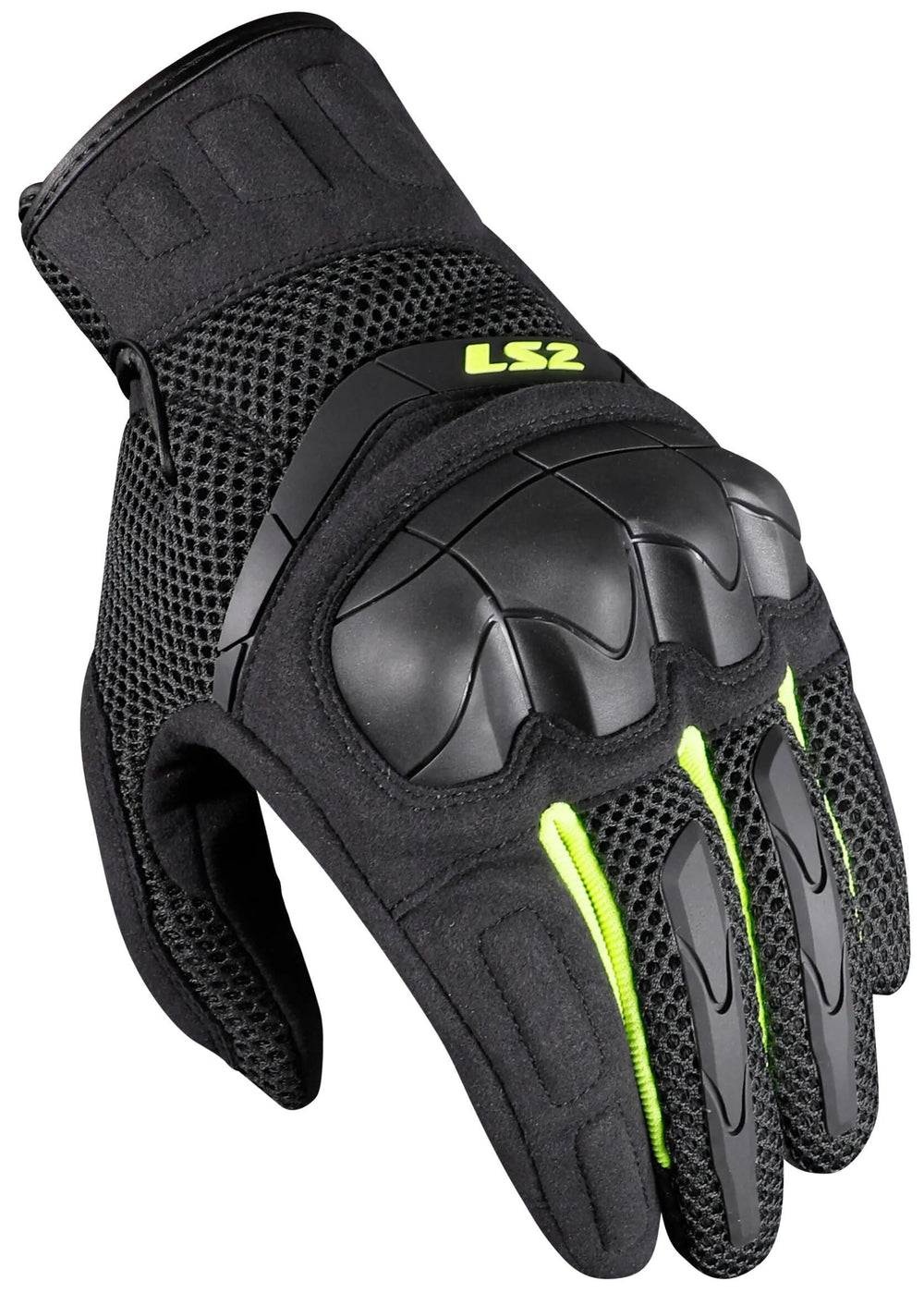 Ls2 handschoenen kubra man gloves kubra man anthracite h-v yellow xl