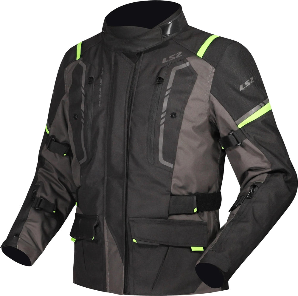 Ls2 jacke narvik jacket narvik ladies black grey neon yellow xl