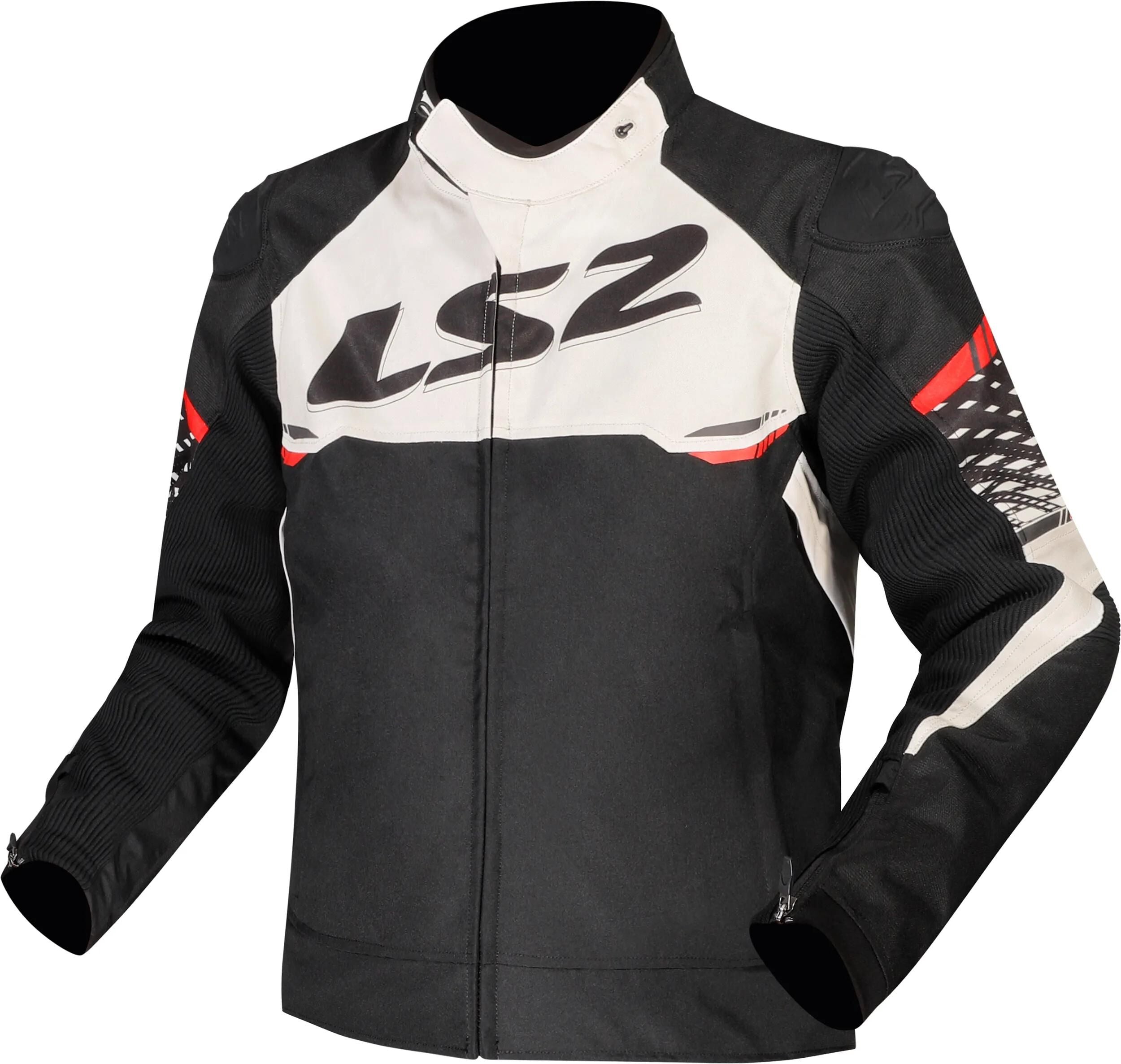 Ls2 jacke apex jacket apex men black white red size 3xl