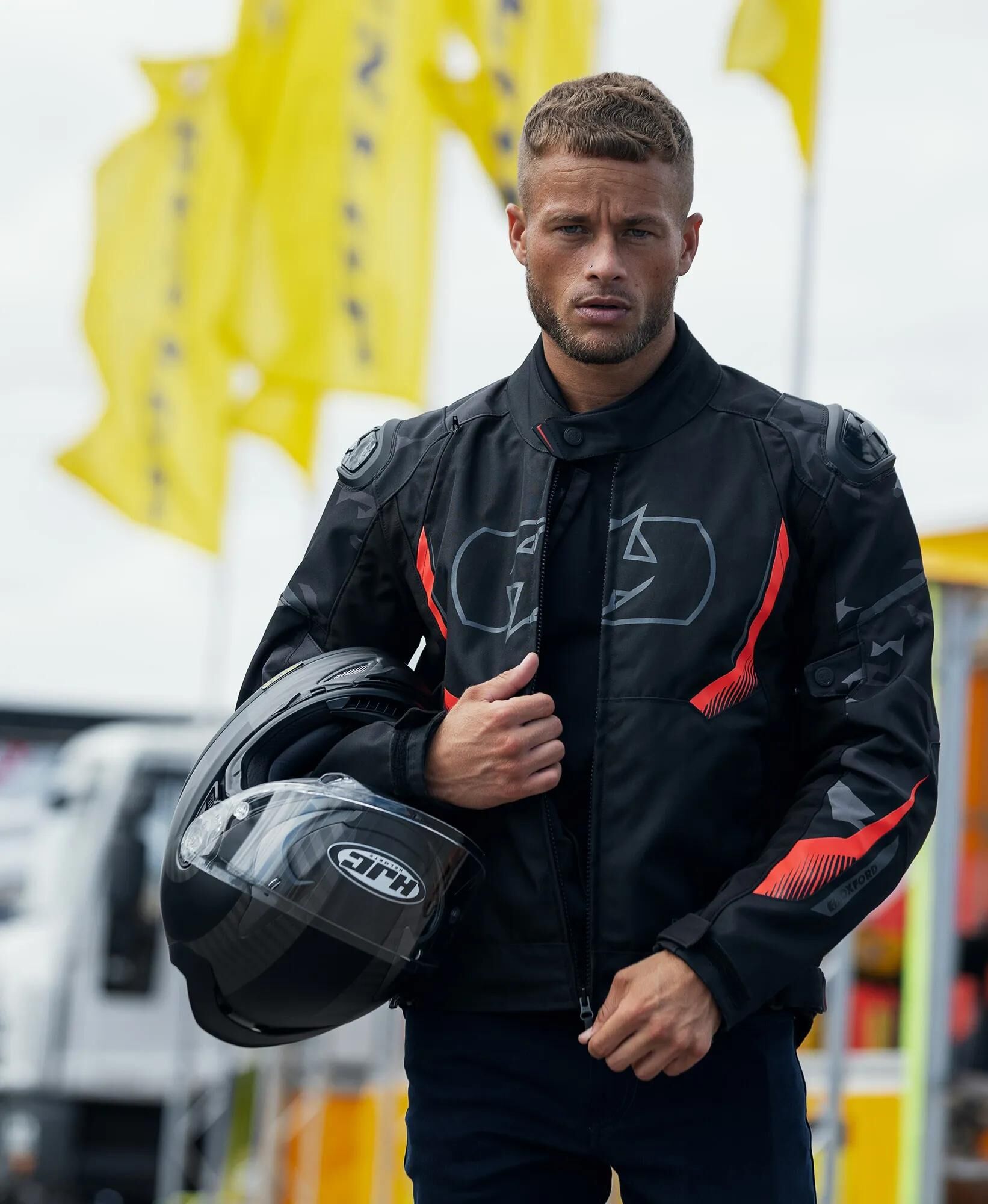 Oxford jacke omega 1.0 jacket omega 1.0 d2d ms black camo red xl