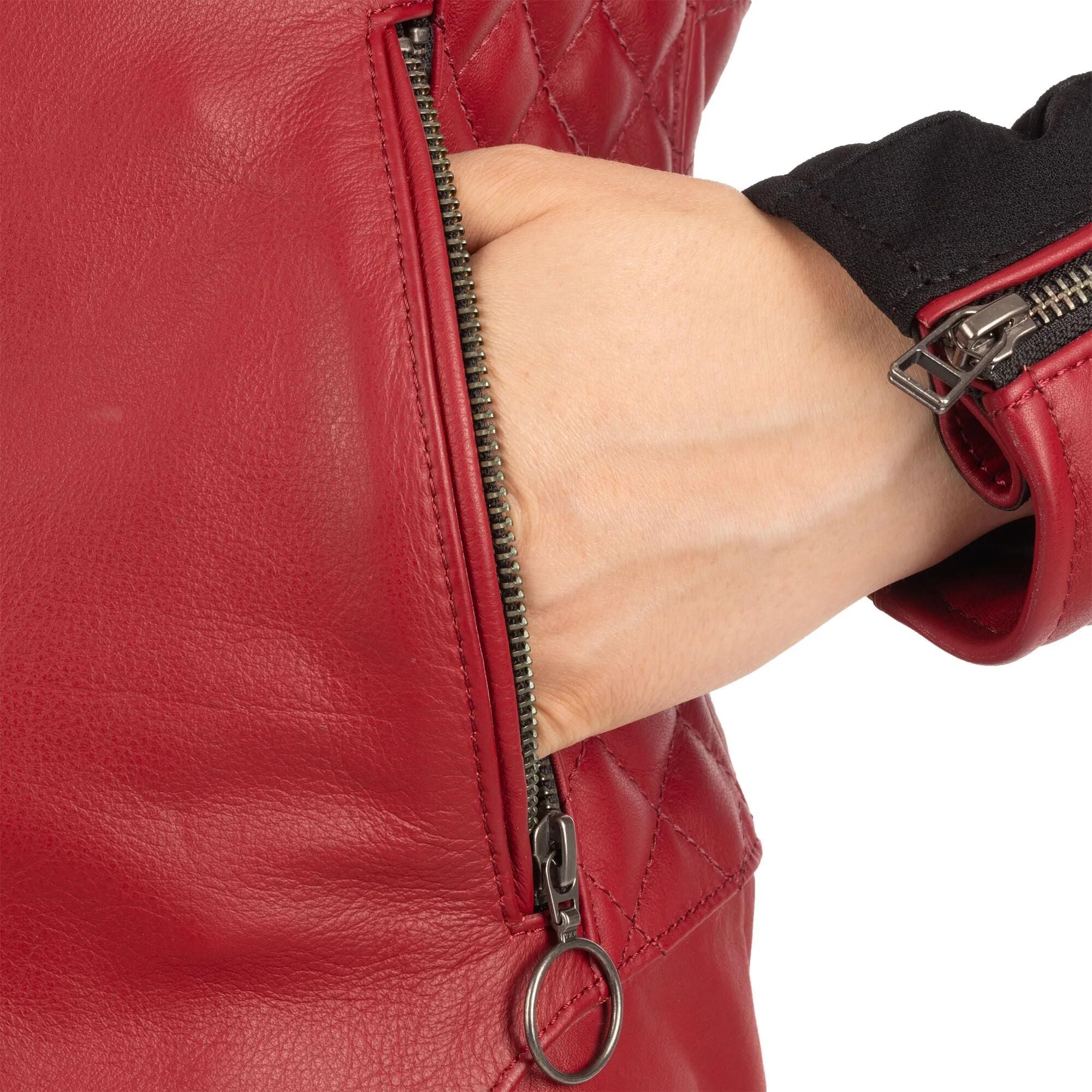 Oxford lederjacke radley leather jacket rad ws red 42