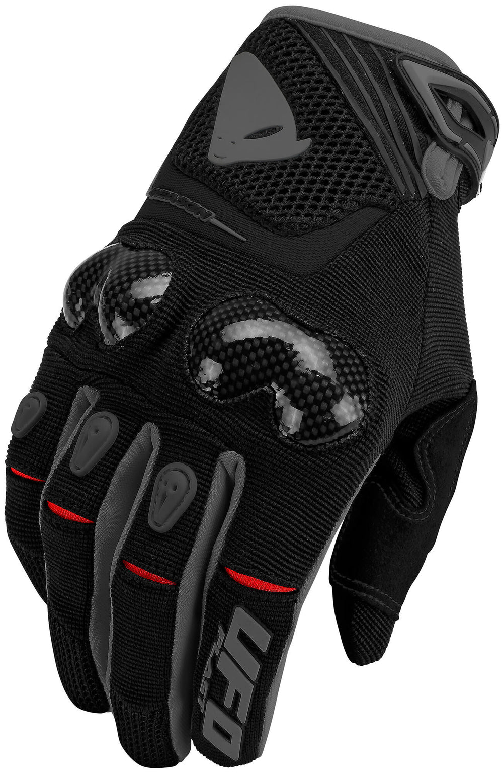 Ufo plast crosshandschoen reason gloves ufo reason black grey gr. m