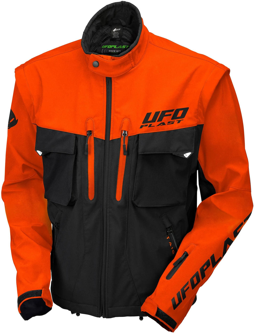 Ufo plast jas taiga enduro jacket ufo black orange gr. xxl