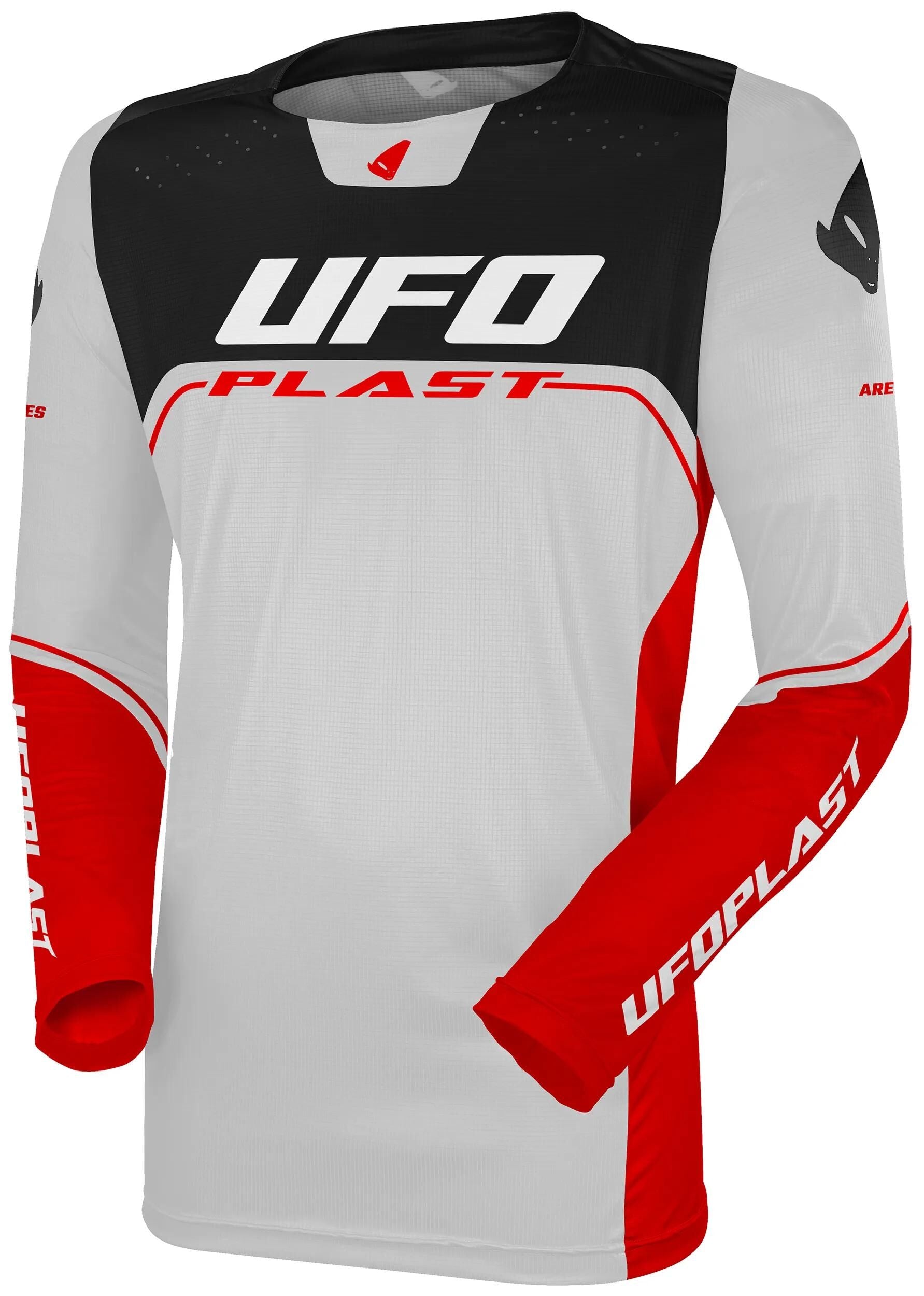 Ufo plast jersey mx ares mx jersey ufo ares gray rot gr. m