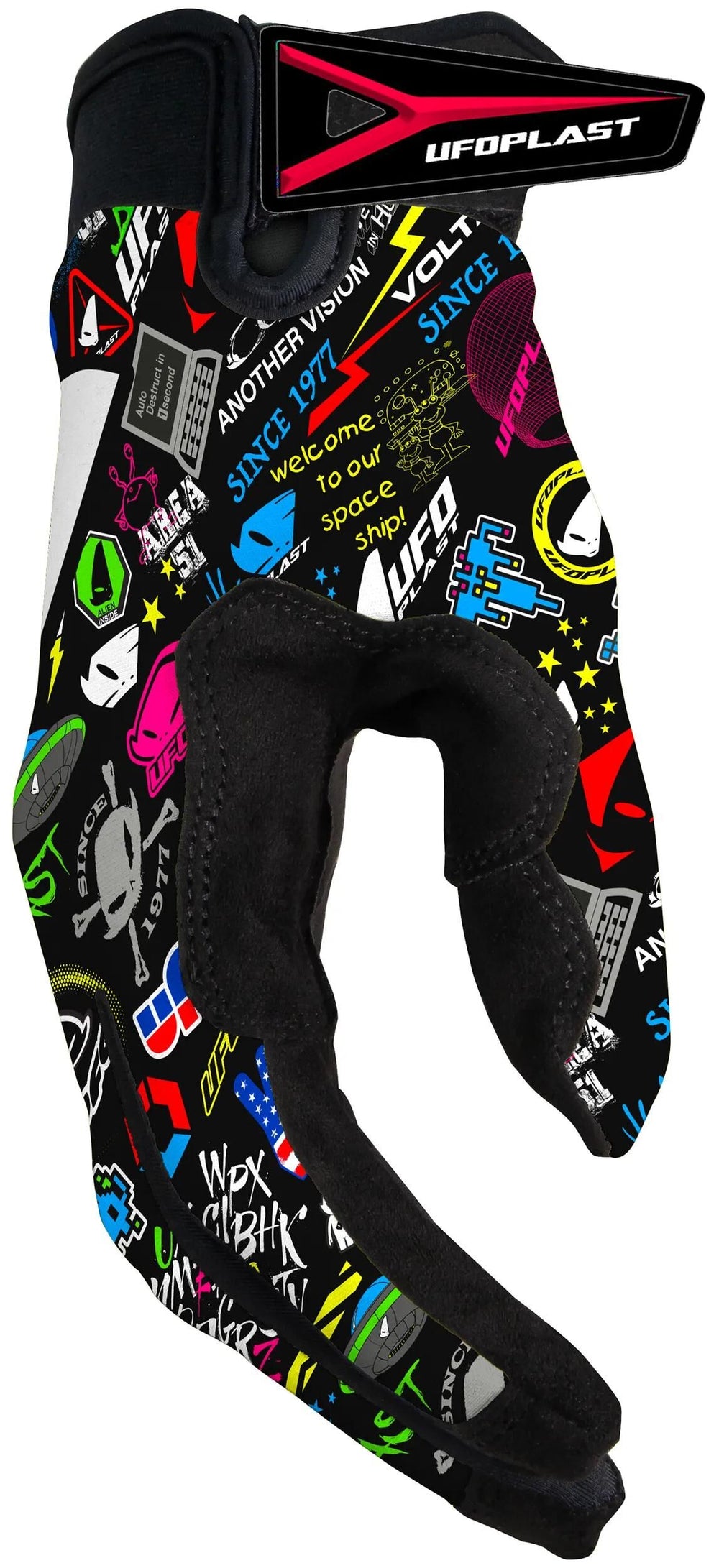 Ufo plast crosshandschuh skyline kids children gloves ufo skyline graphic gr.xs