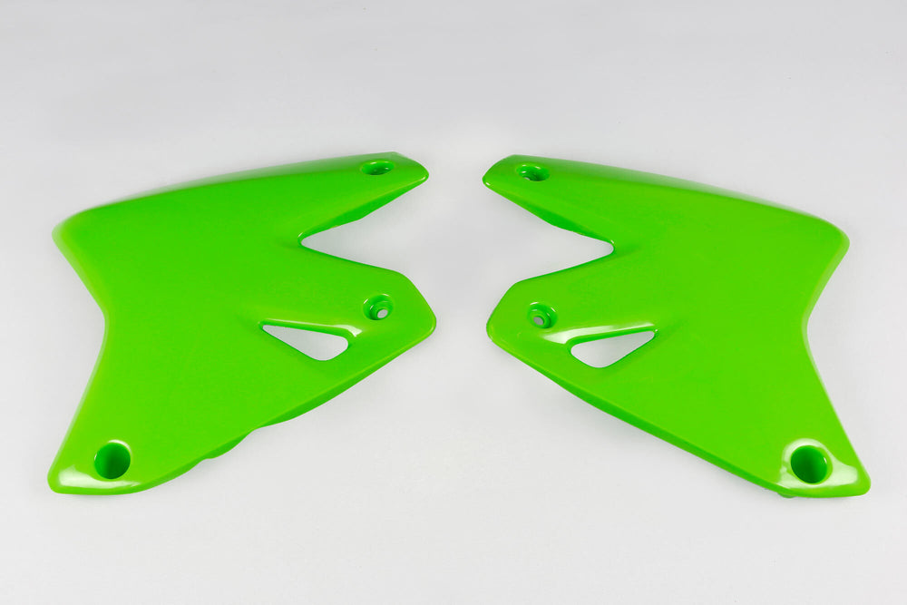 Ufo plast kühlerabdeckung radiator covers ufo kawasaki green