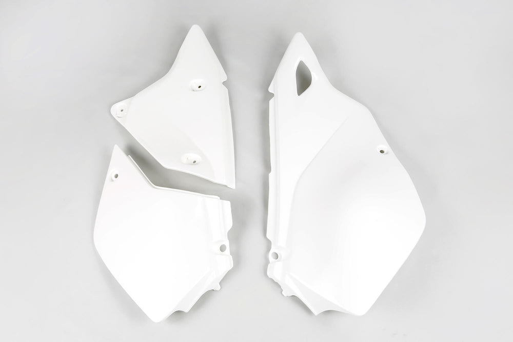 Ufo plast seitenverkleidung side covers ufo kawasaki white