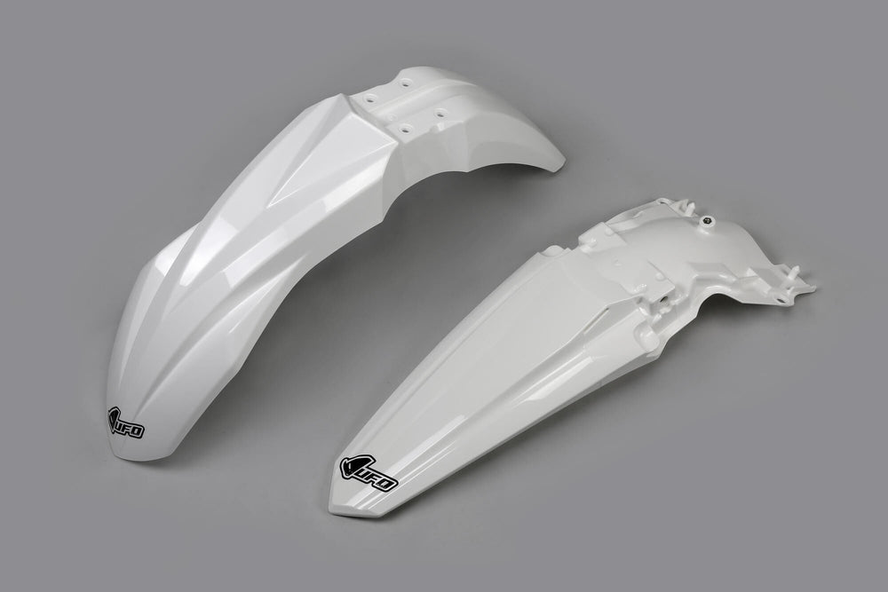 Ufo plast kotflügelsatz mudguard set ufo kawasaki white