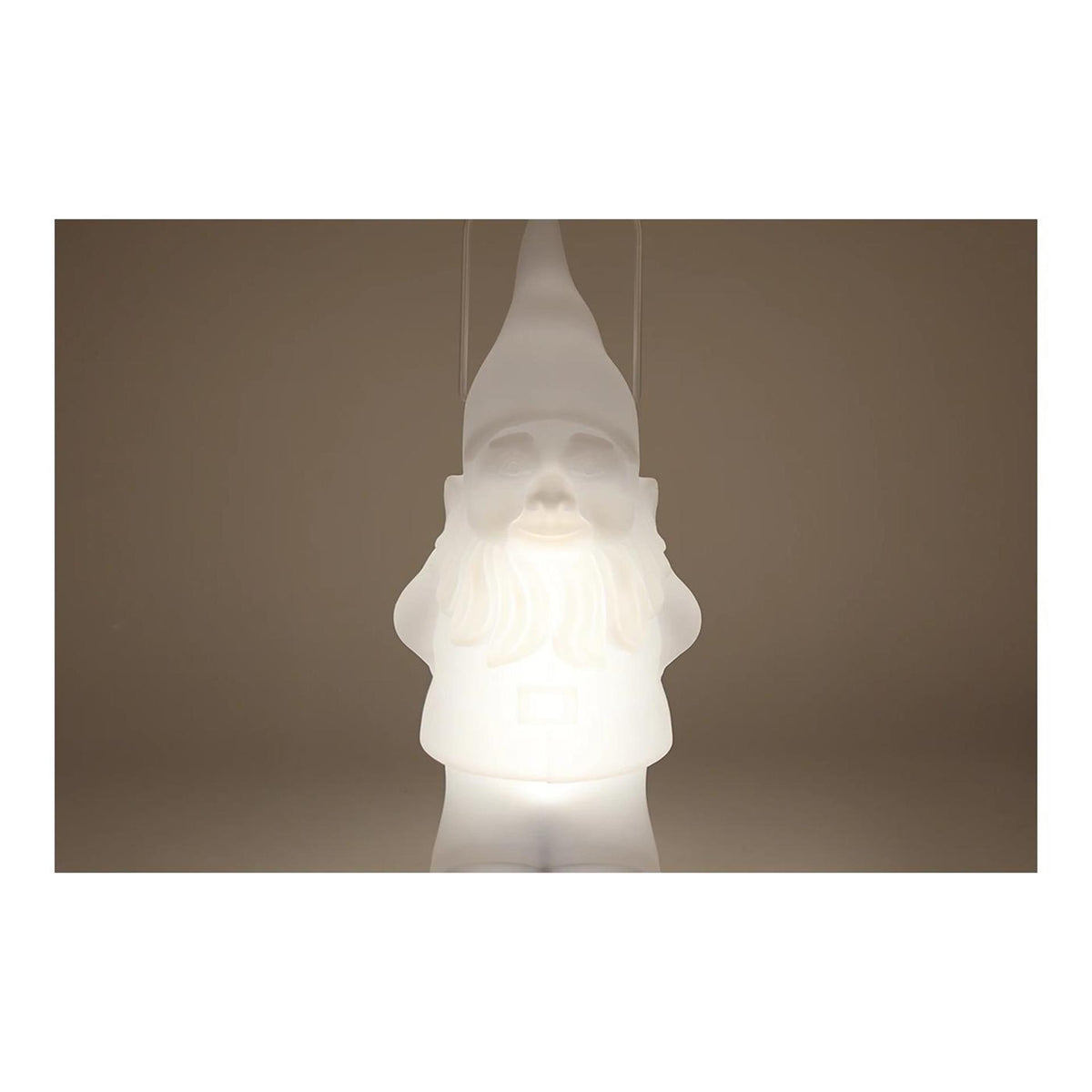Lantaarn led kabouter solar m rc 7 kleuren wit kunststof 21,5x20x50cm