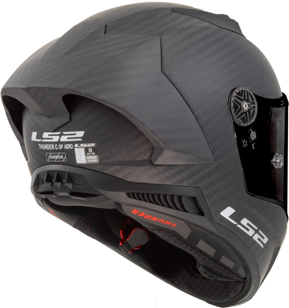 Ls2 integraalhelm ff805 thunder carbon gp aero helmet thunder gp aer black matt gr. xxl