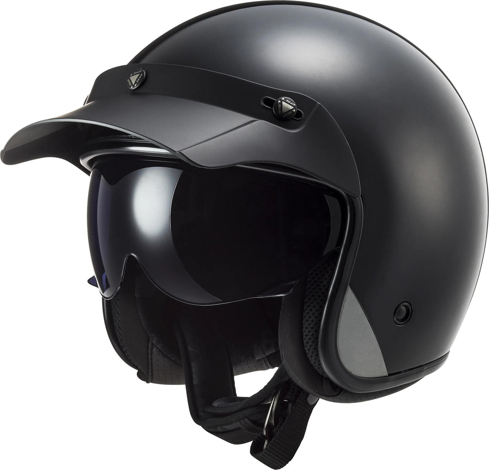 Ls2 jethelm of601 bob ii solid helmet of601 bob ii black matt gr. s