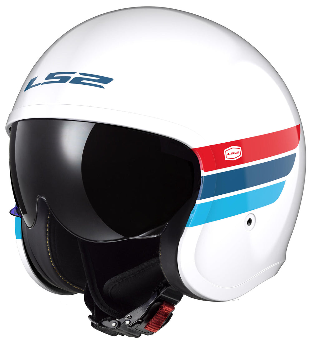 Ls2 jethelm of599 spitfire ii retro helmet of599 spitfire ii retro ws bl rt gr. m
