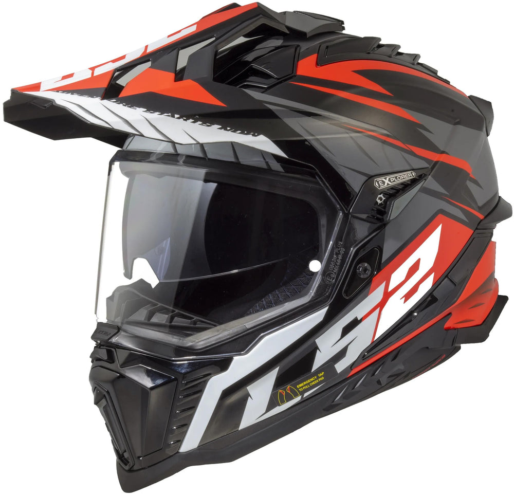 Ls2 endurohelm mx701 explorer spire helmet mx701 explorer spire sw gr rt gr. xl