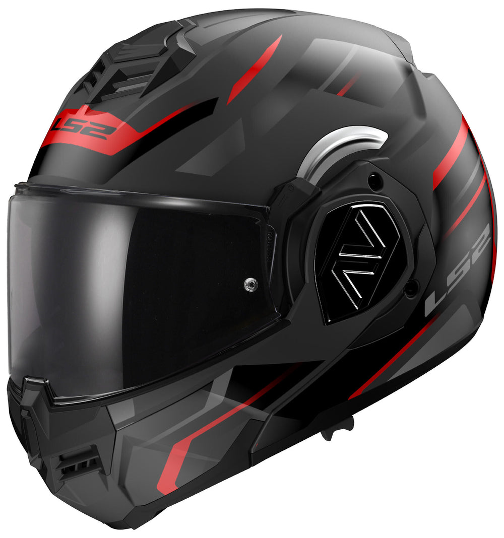 Ls2 opklapbare helm ff906 advant kuka helmet ff906 adv. kuka xxl black red
