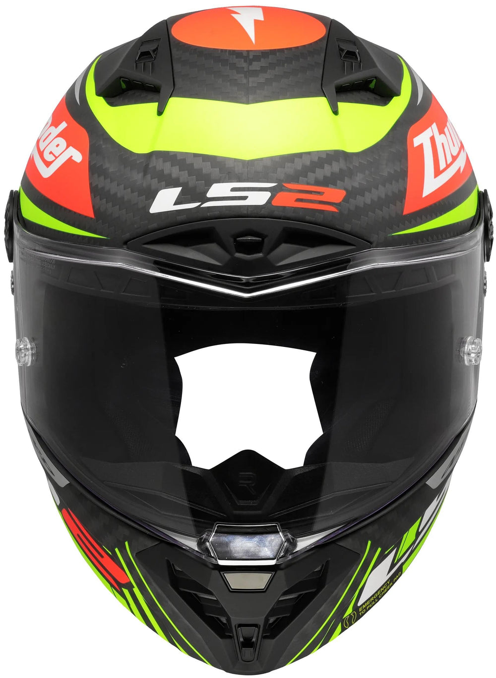 Ls2 integralhelm ff805 thunder carbon gp aero replica black helmet ff805 thunder gp aero replica sw. gr. m